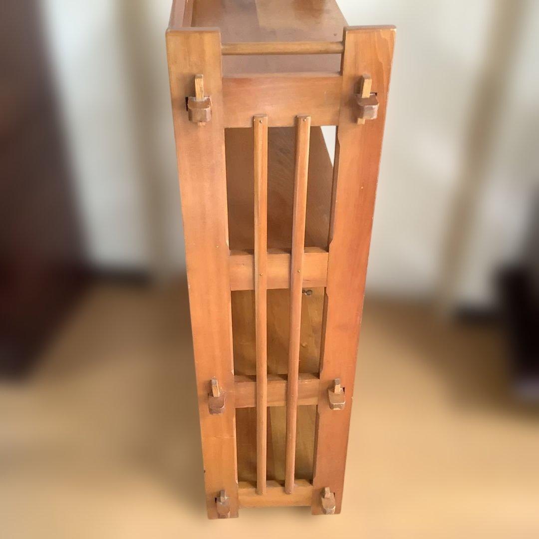 昭和レトロ　本棚　飾り棚　ブックシェルフ　時代物　アンティーク　ディスプレイ