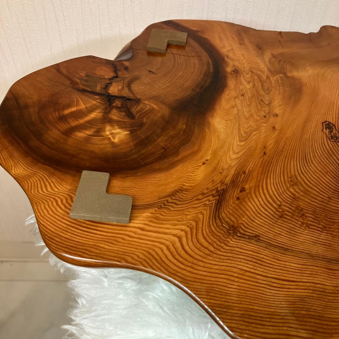 希少品　屋久杉飾り台　一枚板　屋久杉　置台　屋久杉工芸品　世界遺産　花台　刻印有