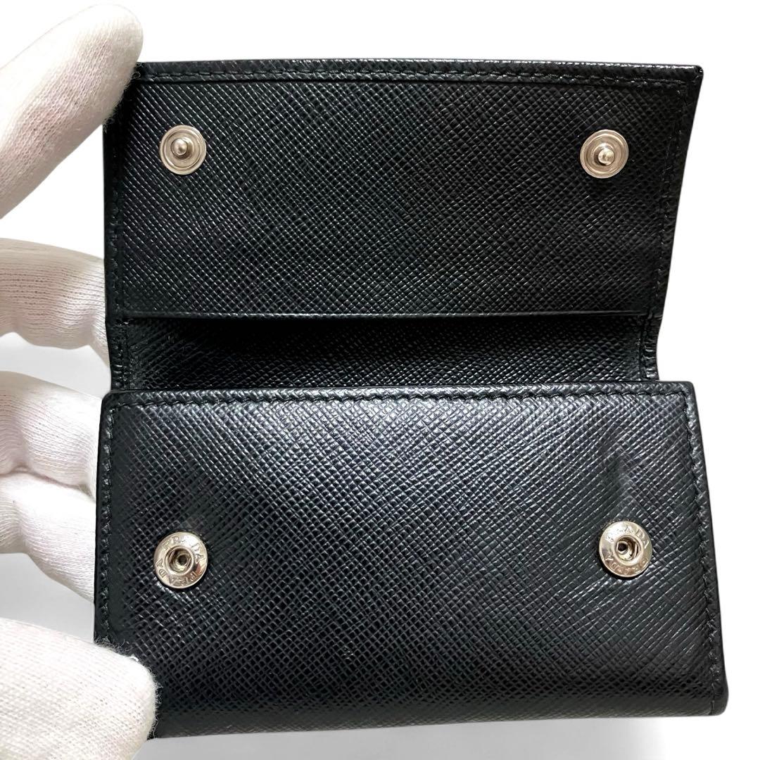 syunki 様PRADA プラダ サフィアーノレザー 6連キーケース ブラック