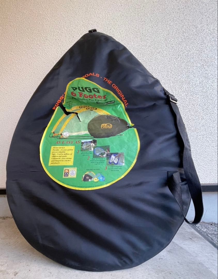 パグPUGG 6フィート ポップアップサッカーゴール幅183cm折りたたみ式