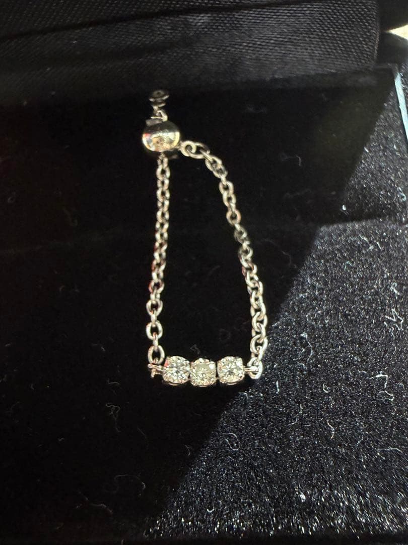 K10WG ラボグロウンダイヤ　チェーンリング