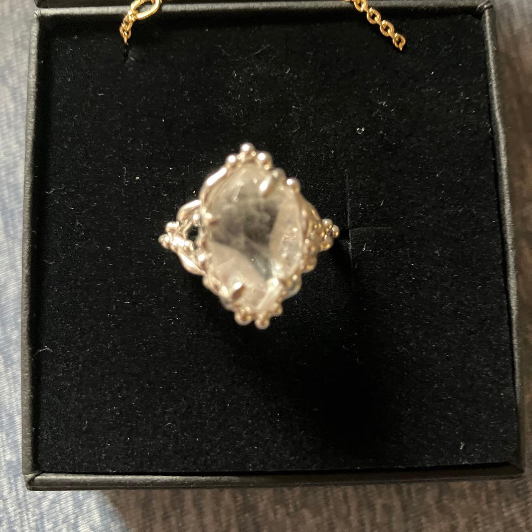 フローライトインクォーツ シルバーリング