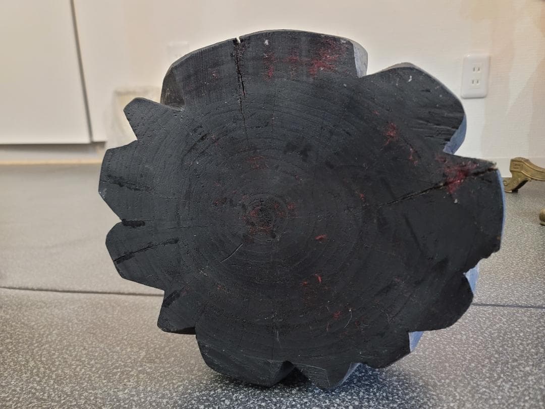 DT595 古い 木彫 不動明王像 95cm 迫力ある逸品