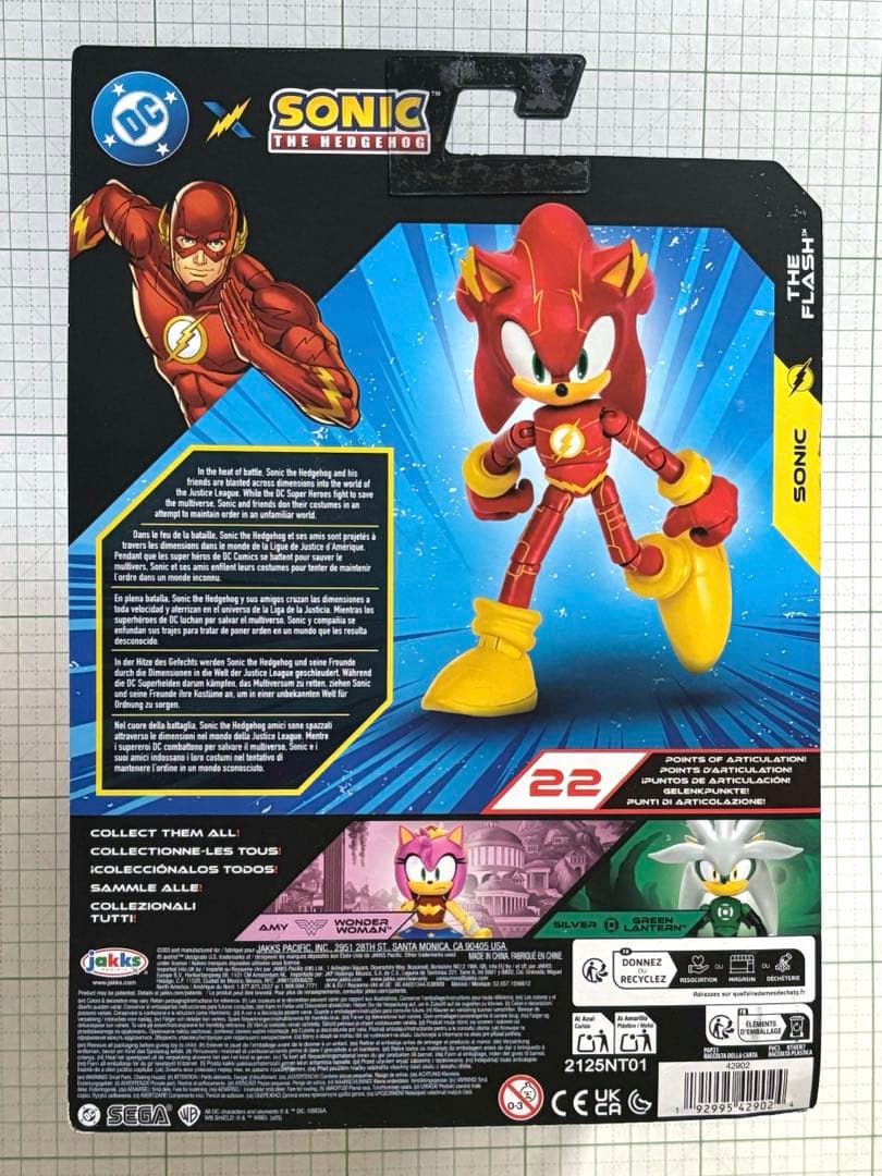 DCコラボ ソニック 可動 フィギュア 海外輸入品　ブリスター