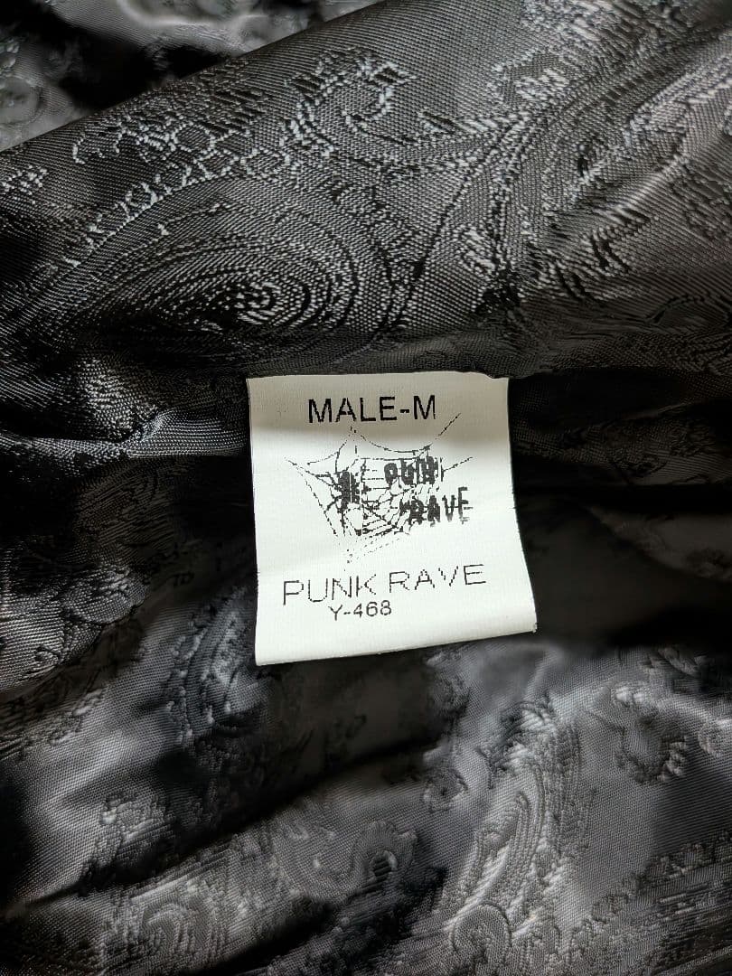 PUNK RAVE ダブルブレストジャケット 刺繍デザイン　裏地豪華　ゴスロリ