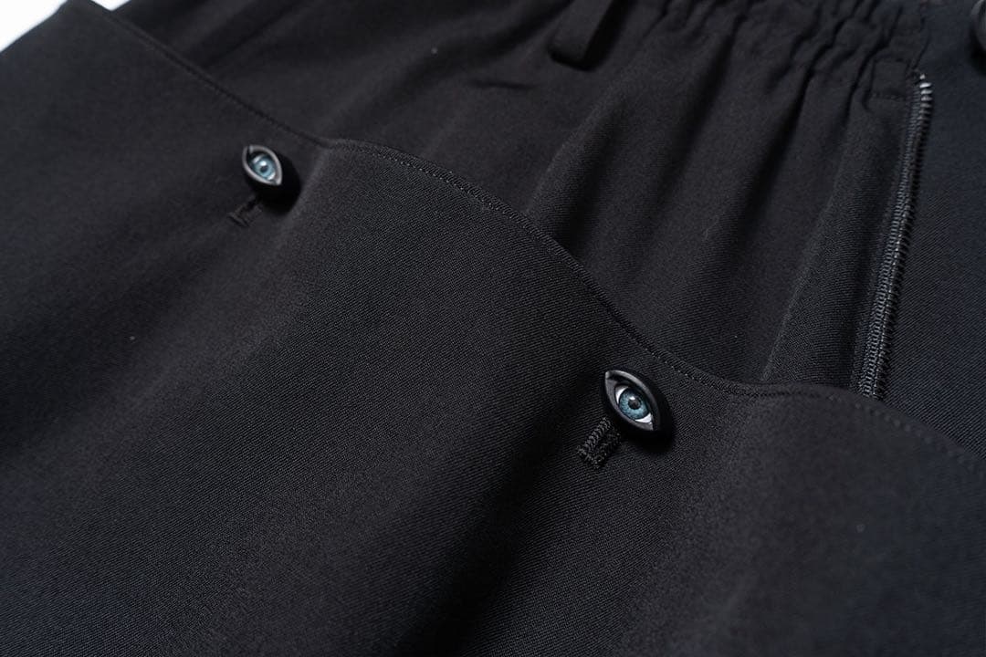 目玉カバーサルエルパンツ　ヨウジヤマモトプールオム