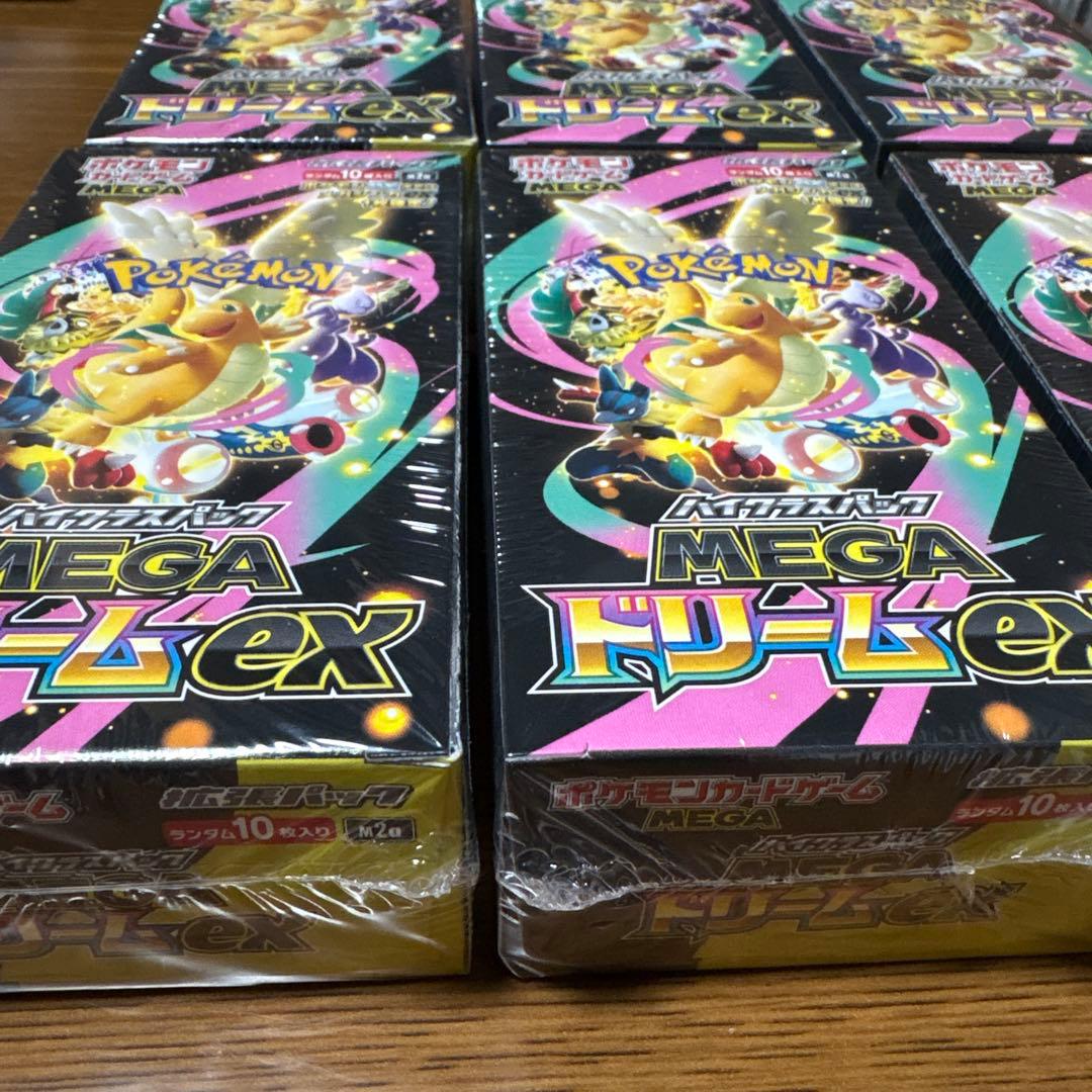 ポケモンカードゲーム MEGAドリームEX 6ボックス　シュリンク付き
