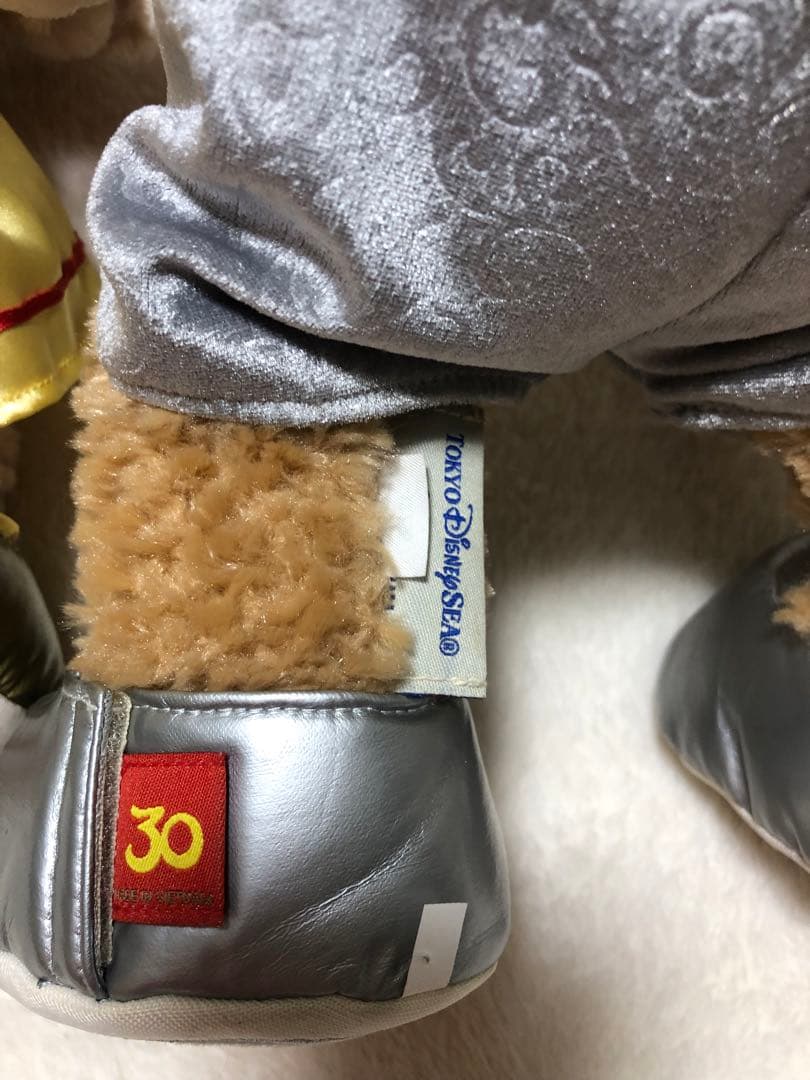 ディズニーリゾート30周年のダッフィー&シェリーメイ（ぬいぐるみS用）のキラキラ