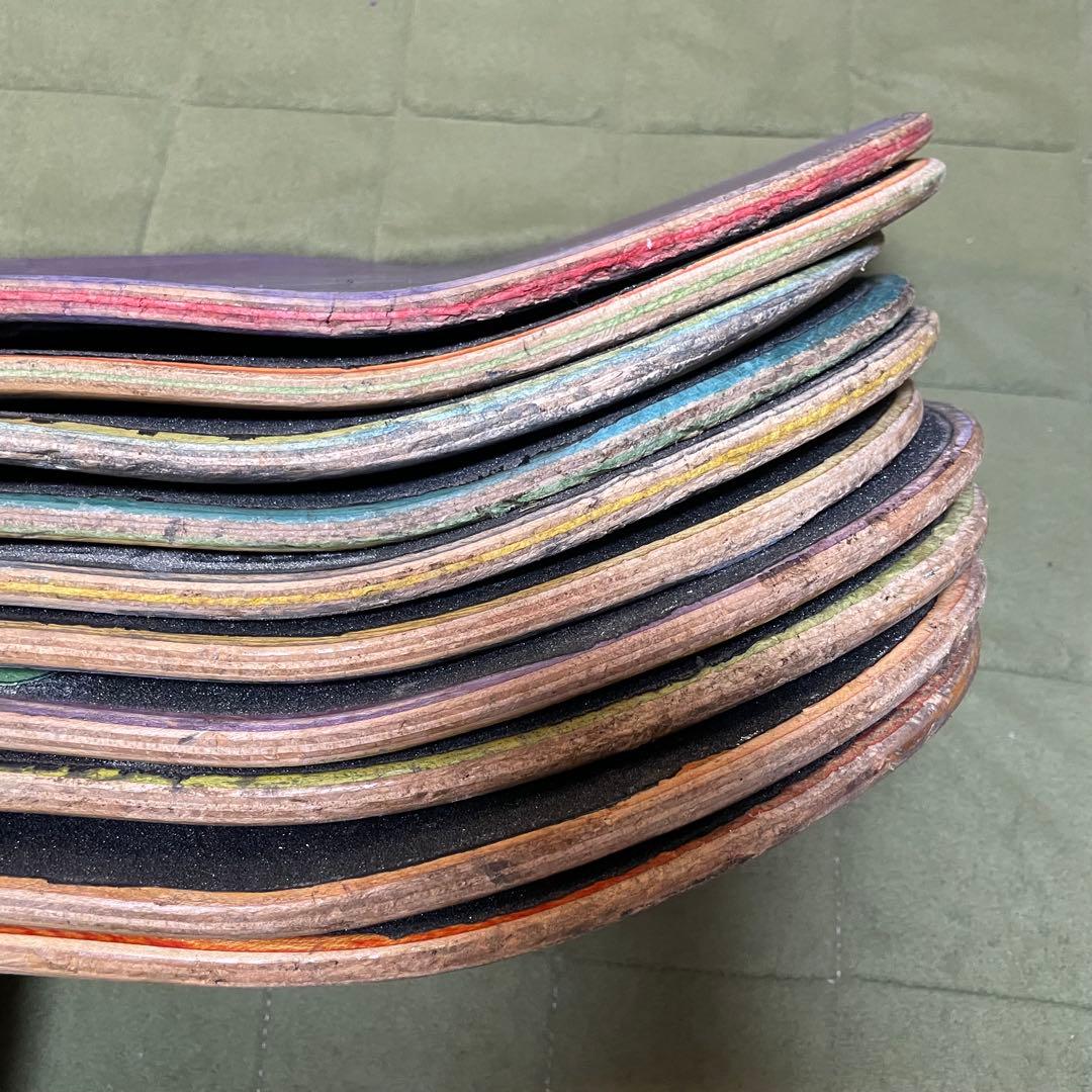 廃デッキ　スケボーデッキ　DIY まとめ売り　スケートボードデッキ　20枚