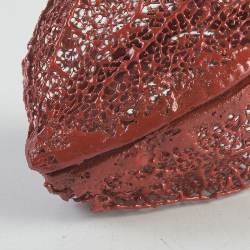 茶道具　乾漆　透かし鬼灯　香合　時代箱　V　9320