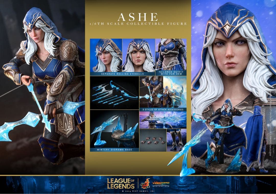 ホットトイズ VGM60 リーグ・オブ・レジェンド』 アッシュ 1/6 Ashe