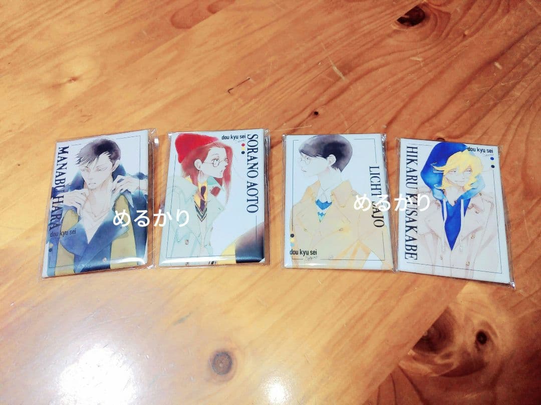 中村明日美子　OPERA展　スクエア缶バッジ　4種セット　原画展　blanc