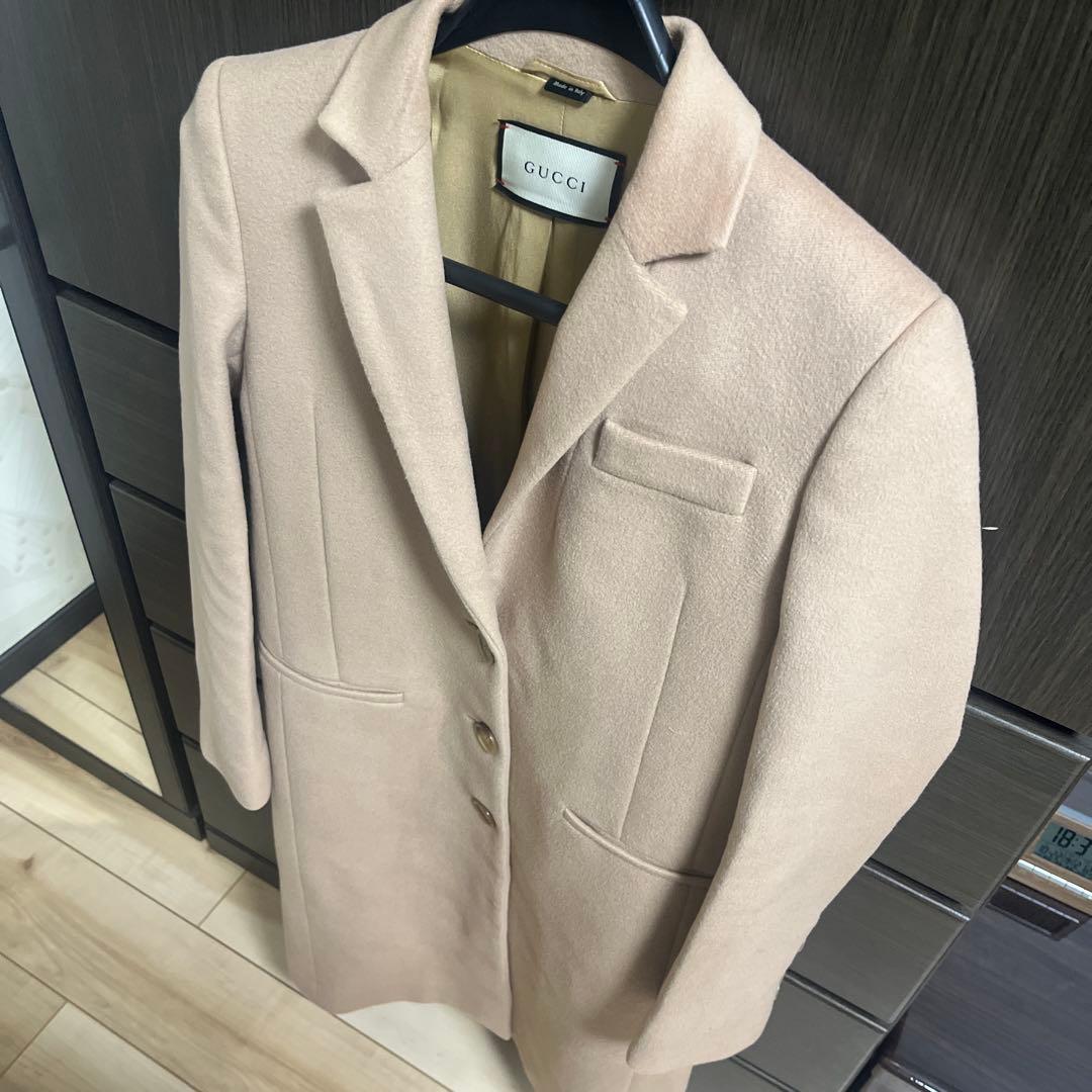 GUCCI ベージュ チェスターコート