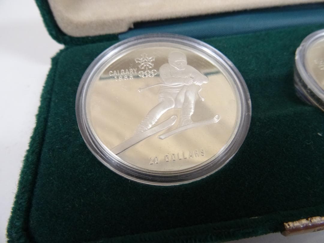 m*k様 鹿039 カルガリーオリンピック 1988 記念銀貨 20ドル 2枚