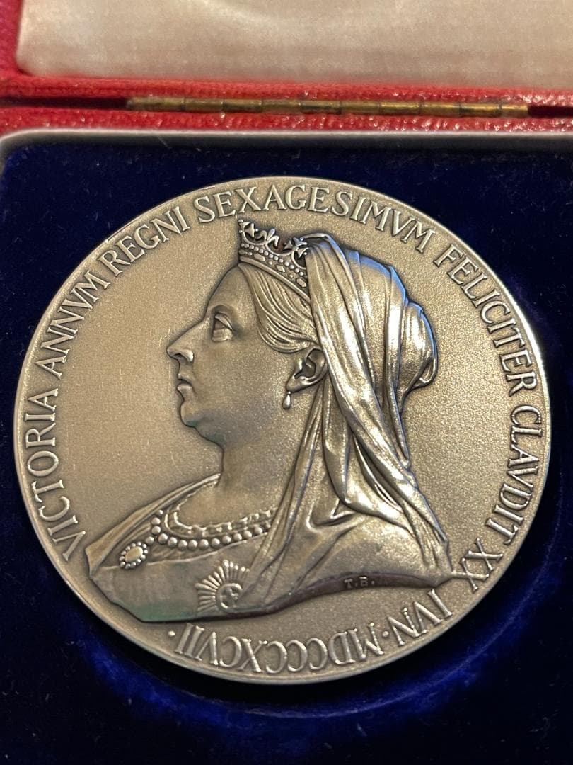 英国 1897年 ダイヤモンド ジュビリー シルバーメダル