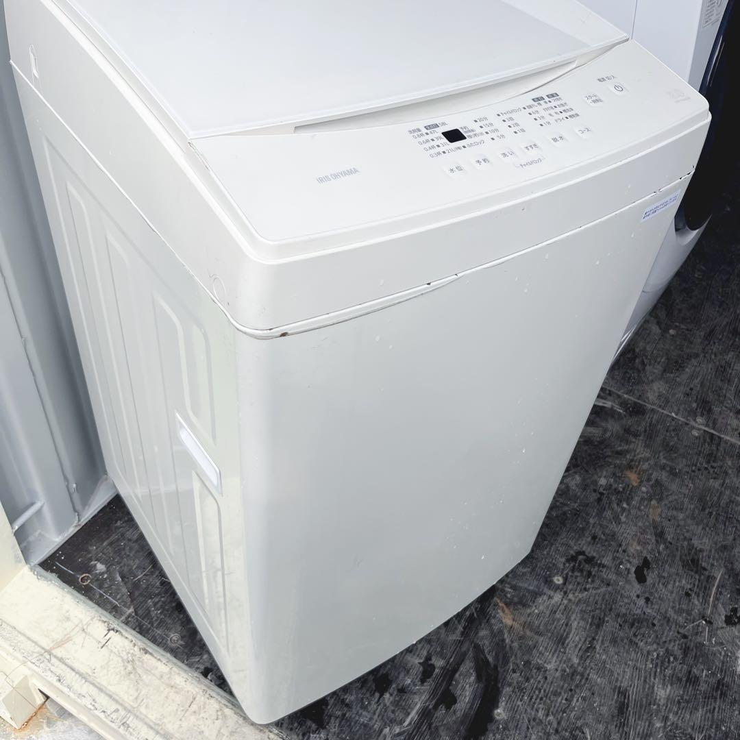 341取付無料！アイリスオーヤマ シンプルホワイトインテリア8kg洗濯機