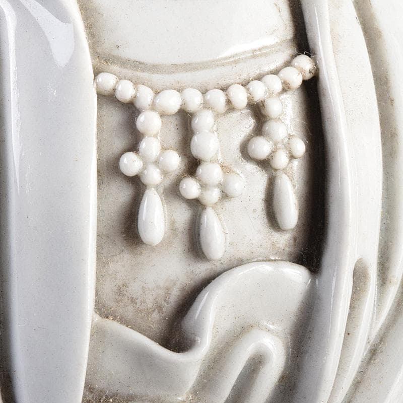 中国　徳化窯白磁　観音菩薩像　C　7889E