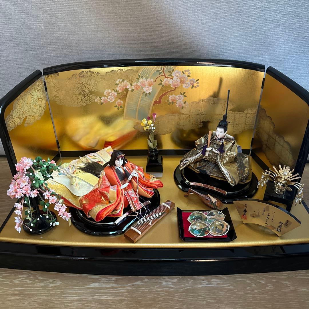 秀月　平安絵巻雛　雛人形