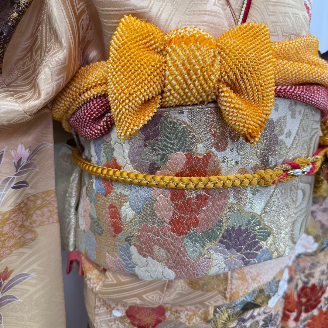 逸品 振袖8点フルセット 谷崎潤一郎の世界・落款あり　古典　金駒刺繍 成人式