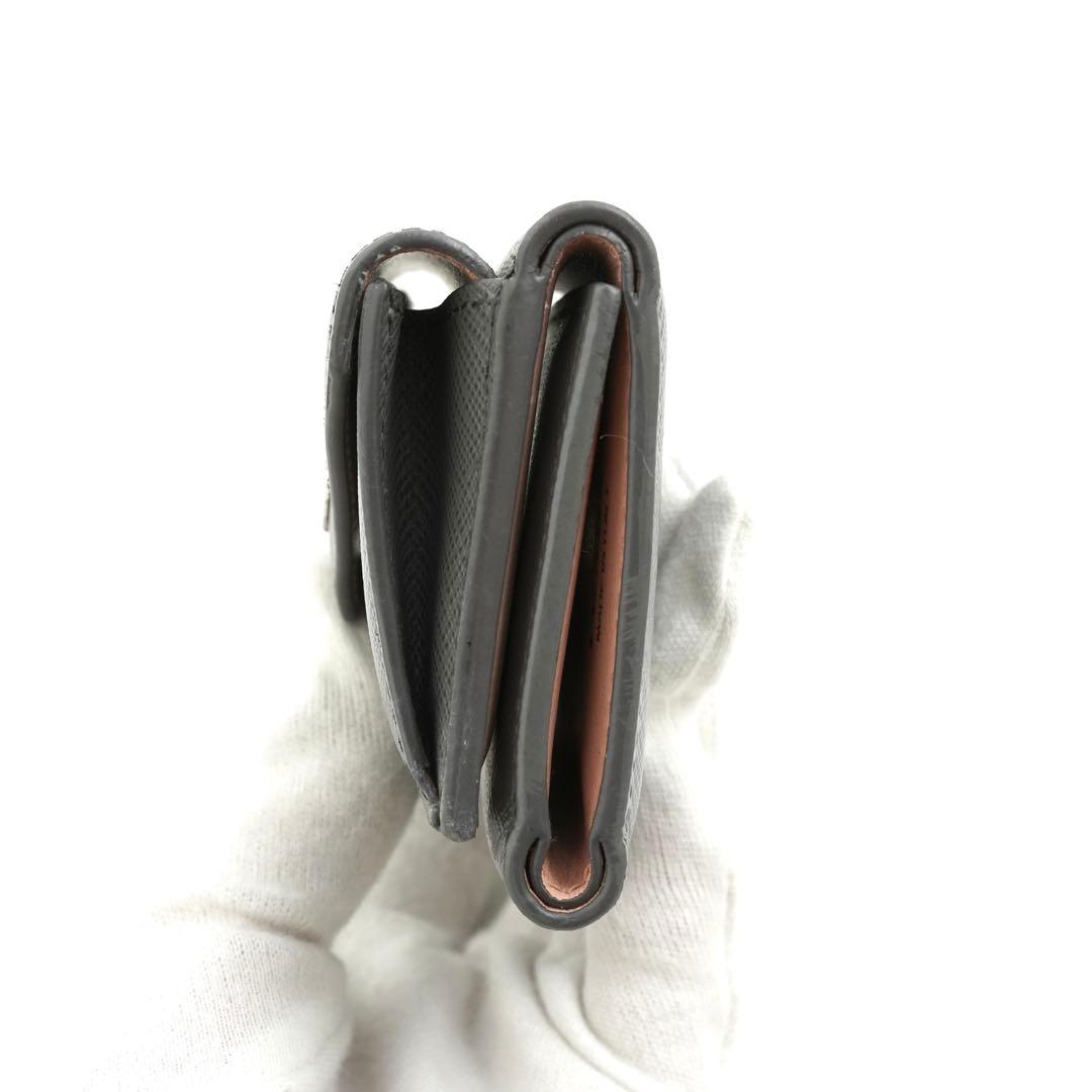 ✨未使用に近い✨　PRADA ミニ財布　サフィアーノレザー　バイカラー　三つ折り