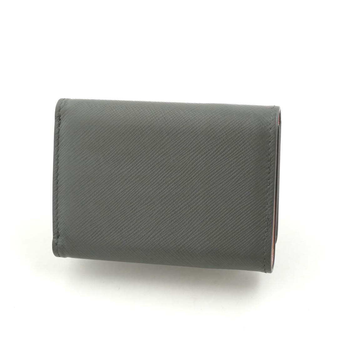 ✨未使用に近い✨　PRADA ミニ財布　サフィアーノレザー　バイカラー　三つ折り