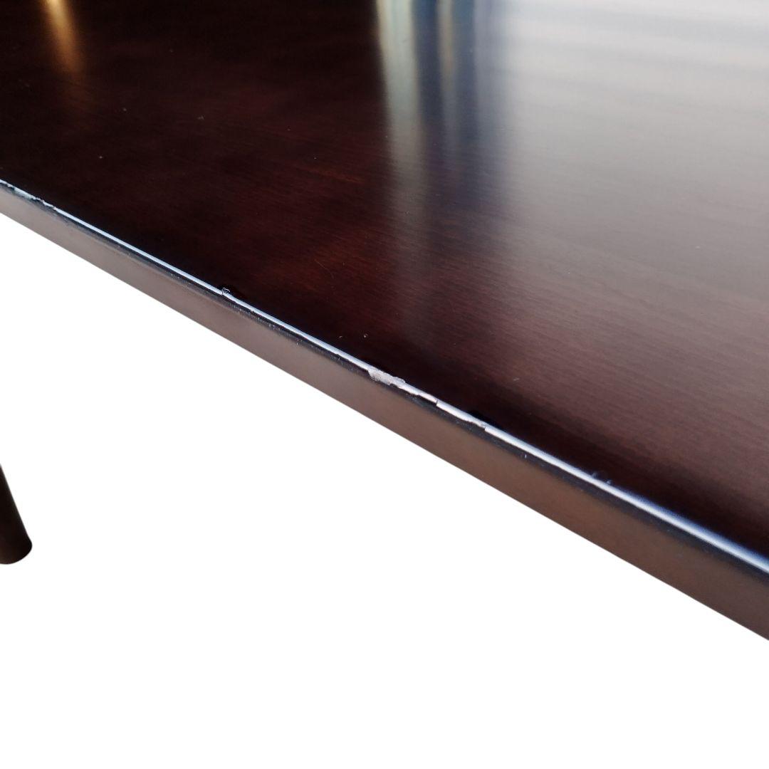 karimoku カリモク 半月 やや半円 ダイニングテーブル 食卓 ブラウン