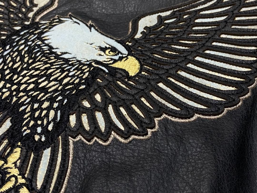 TA様 ハーレーダビッドソン シングル ライダース レザージャケット 両面刺繍