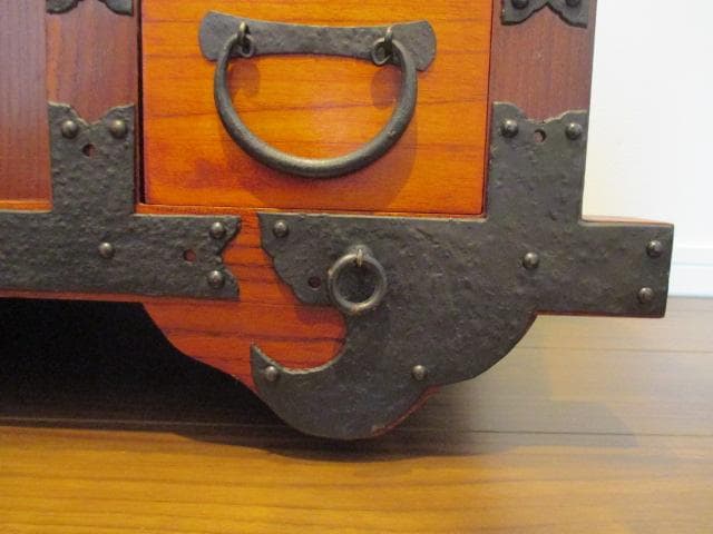 逸品　美品　船箪笥　車箪笥　欅材　車輪　和箪笥　箪笥　和家具　購入金額：23万円