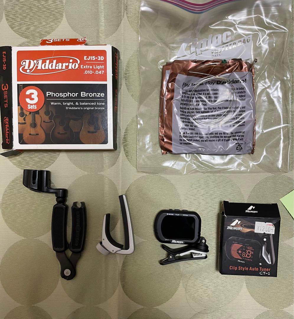 MORRIS モーリス楽器　アコースティックギター　F-35NAT チューナー等