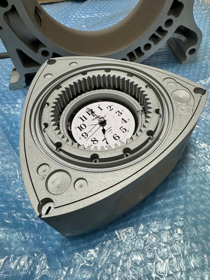 マツダ RX-7 ロータリーエンジン 13B 時計　置き時計　サビ処理