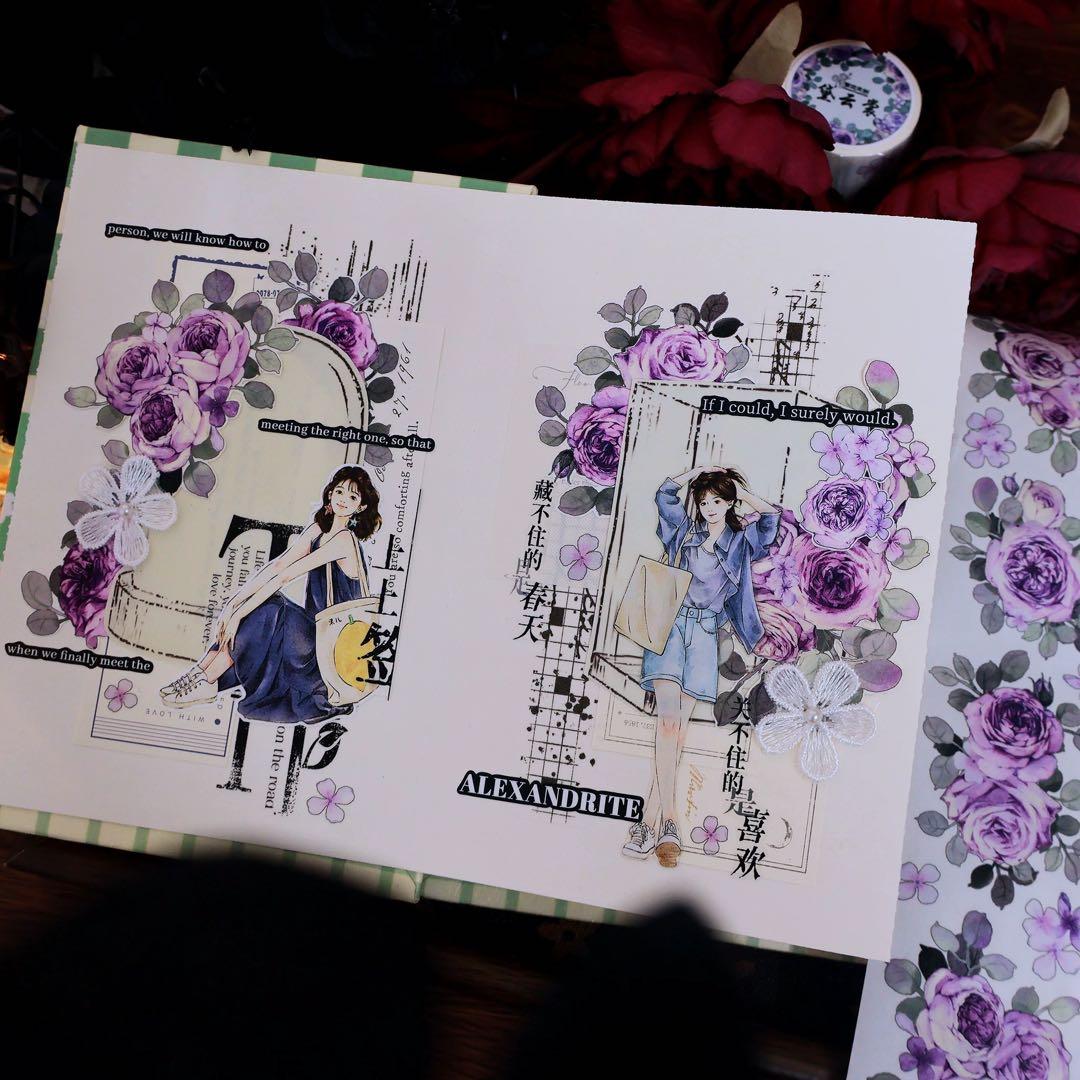 繁花文创《黛云裳》海外マスキングテープ　マステ 【2667】