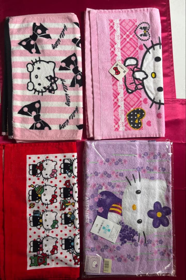 ご当地限定品・ハローキティ タオル・ハンカチセット多数　セット売り