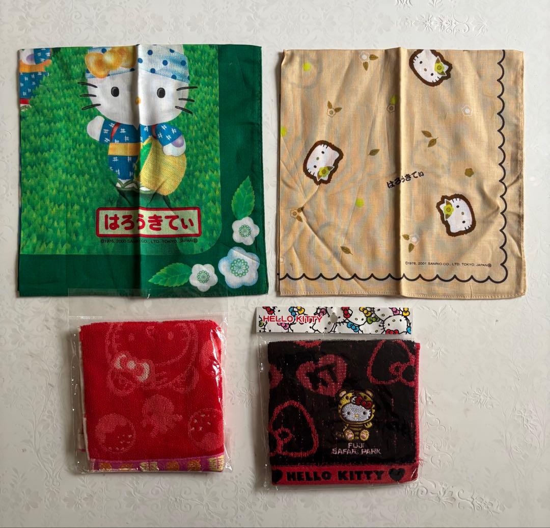 ご当地限定品・ハローキティ タオル・ハンカチセット多数　セット売り