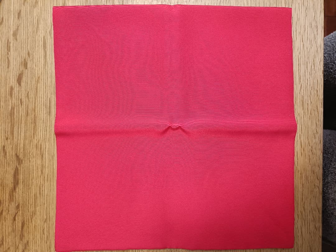 16　北村徳齋　塩瀬帛紗　茶道用帛紗　真赤