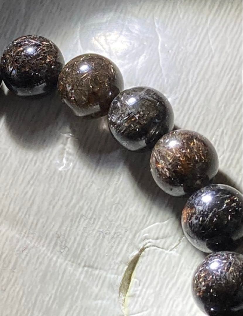 ⭐️大特価⭐️ブラックルチルクォーツ　 ルチレイテッドクォーツ　ブレスレット　天然石