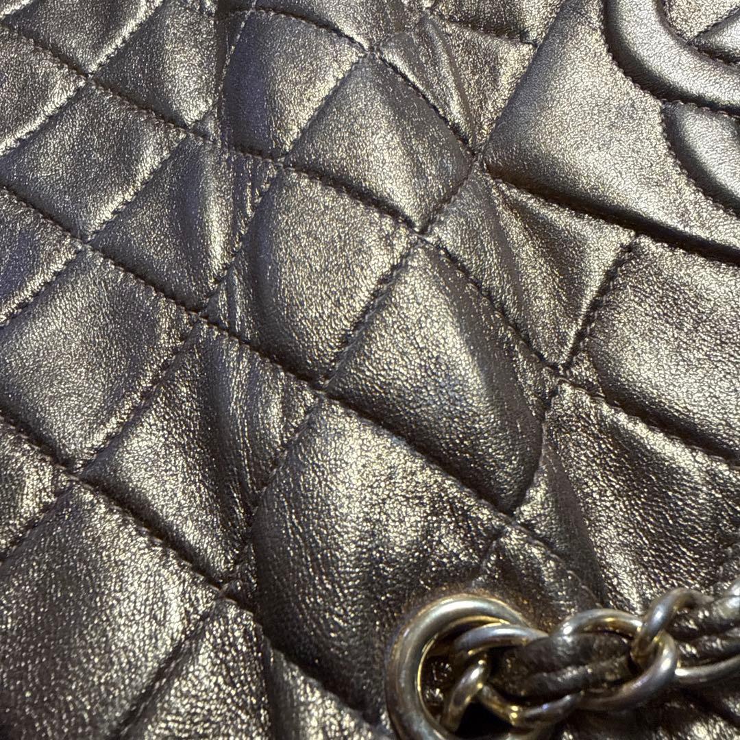 バッグ CHANEL Vintage Gold Leather Flap Bag