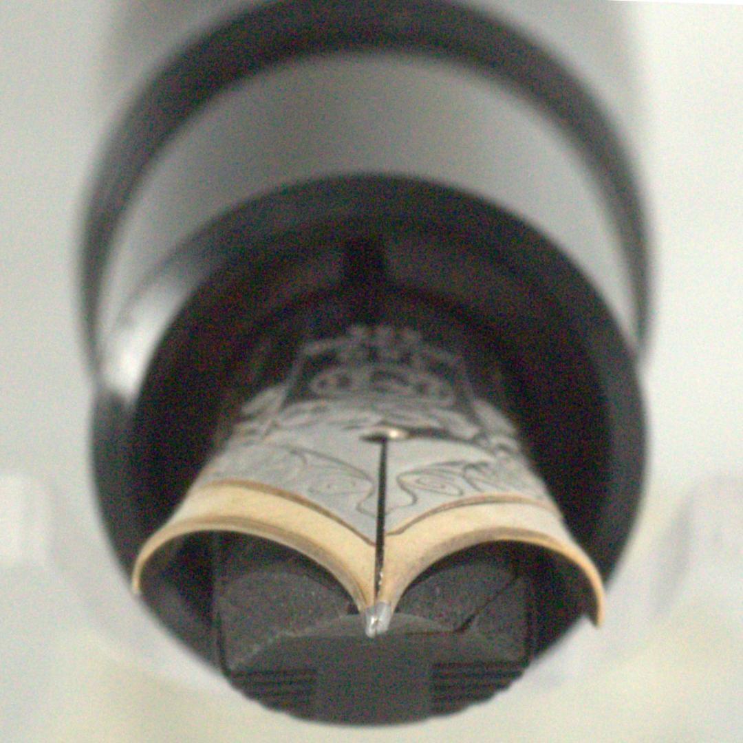 ★美品★　モンブラン　万年筆　149　14C　中白　EF　エボナイト芯　箱インク