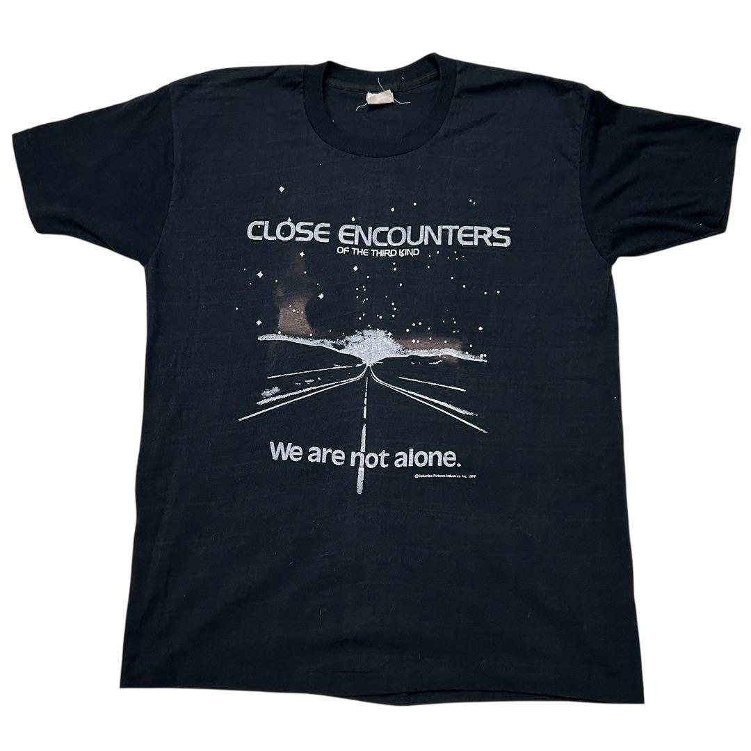 ビンテージ　70s 未知との遭遇　SF スピルバーグ　ムービー　映画　Tシャツ