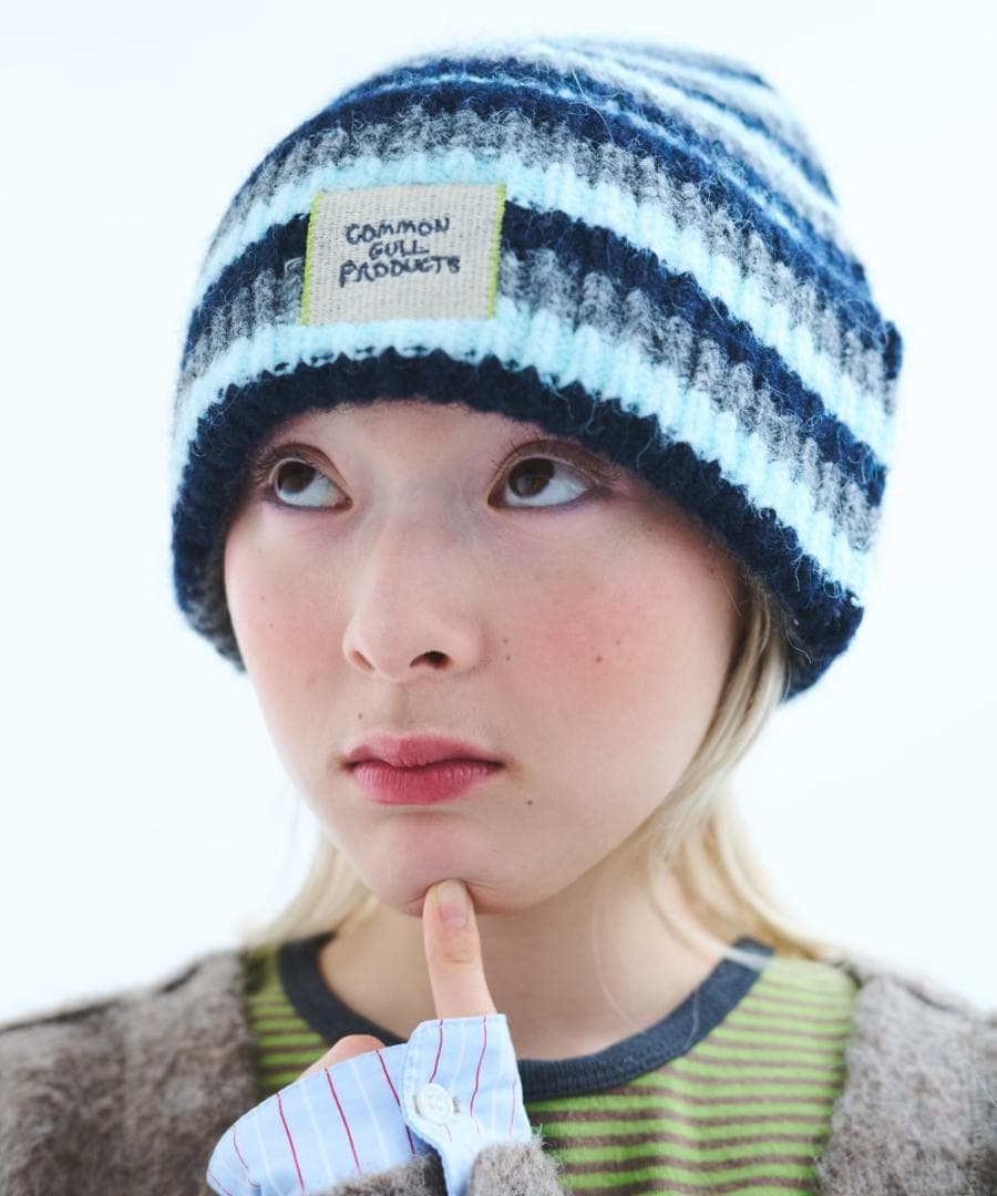 common gull products. 記憶の中のガルニット帽弟子 グレー