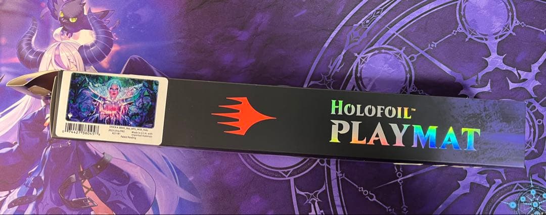 MTG エルドレインの森 ホロフォイルプレイマット クリスタルアップル