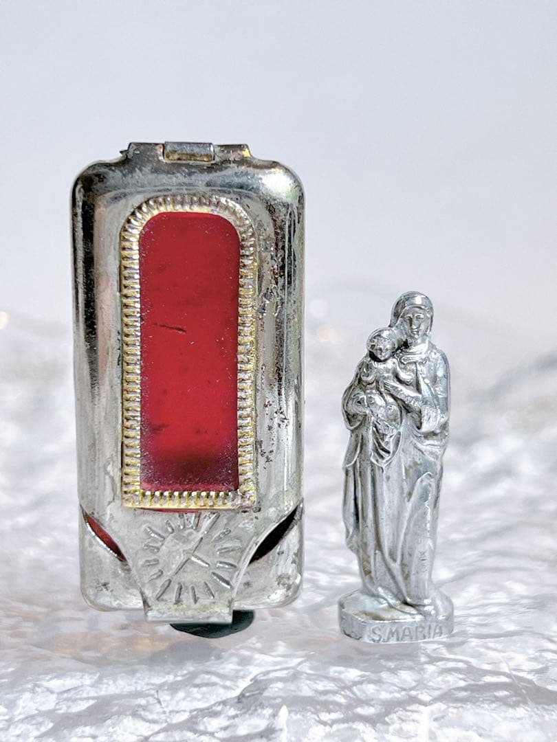 レア　貴重　アンティーク　聖母マリア　ミニマリア像　握りマリア　キリスト