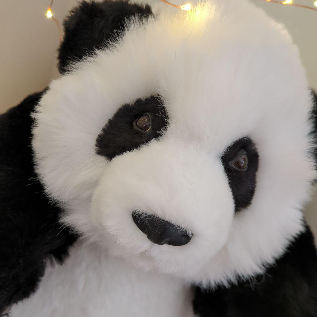 中国 パンダ リアル ぬいぐるみ フワフワ 新品 動物園 赤ちゃん アートドール