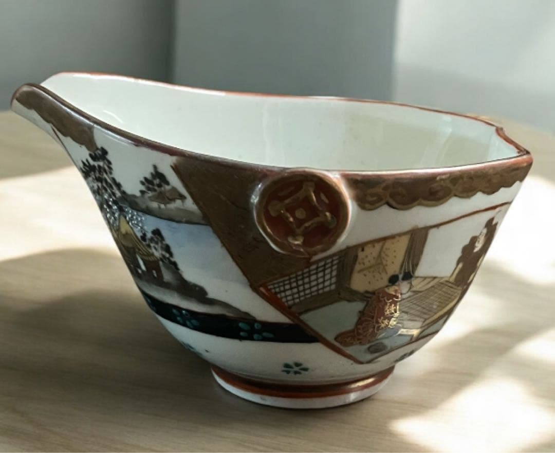 明治期九谷 最高峰加賀九谷 赤絵細描 煎茶道具 急須 茶器 煎茶 九谷焼　印