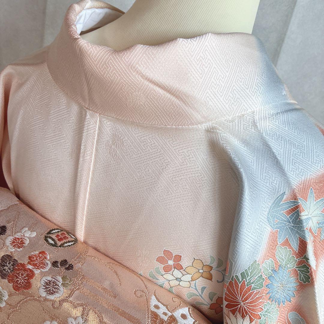 訪問着　フルセット　着物　正絹　トールサイズ　友禅　ほんのり雅　入学式　J7