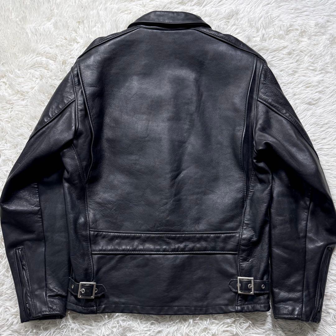 希少モデル✨schott トラッカージャケット　本革　441 黒　38