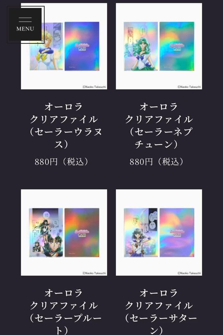 後期　オーロラクリアファイルセット　11点