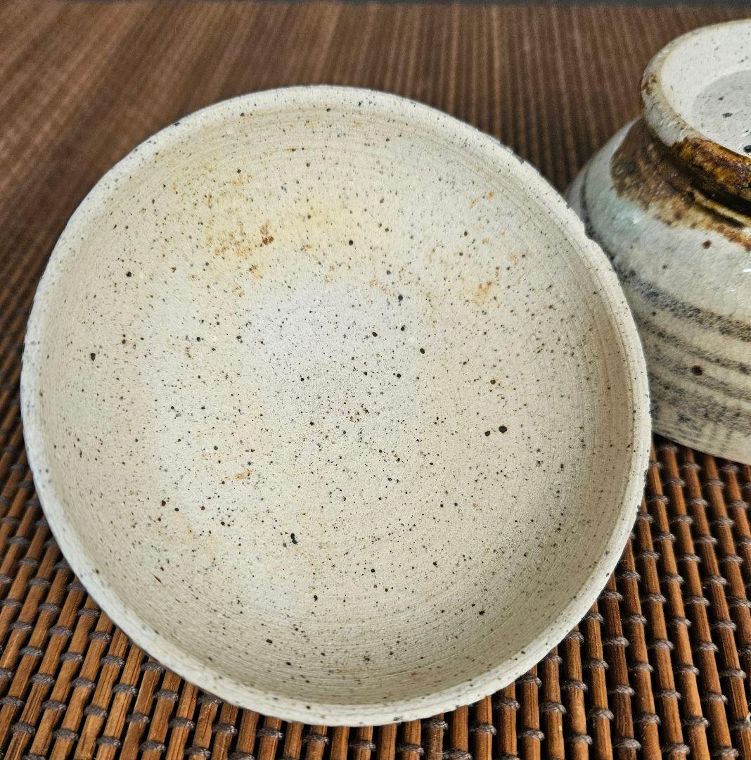 【名品❗】16世紀　タイ古陶磁器　スワンカローク窯　宋胡録　鉄絵　合子　蓋物