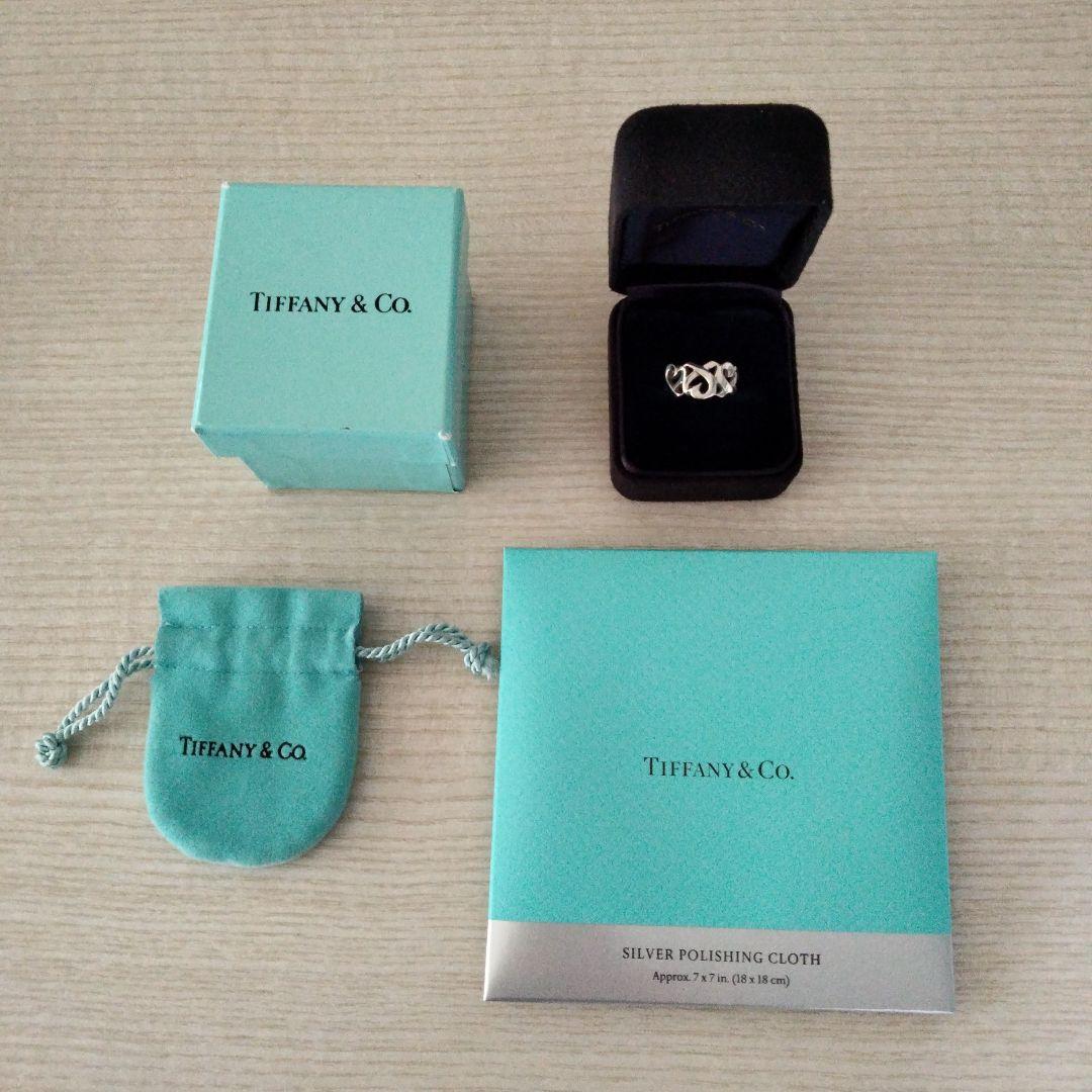 Tiffany ティファニーリング トリプルラビングハート