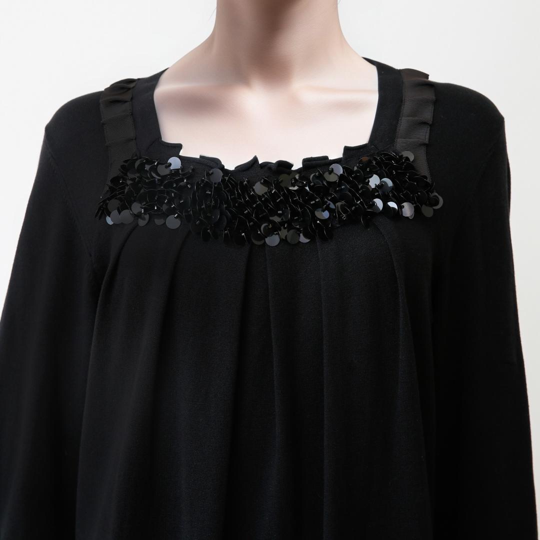 ♪当日発送可能【美品】ユキ　トリイ　シルク混　セレモニー　40　黒