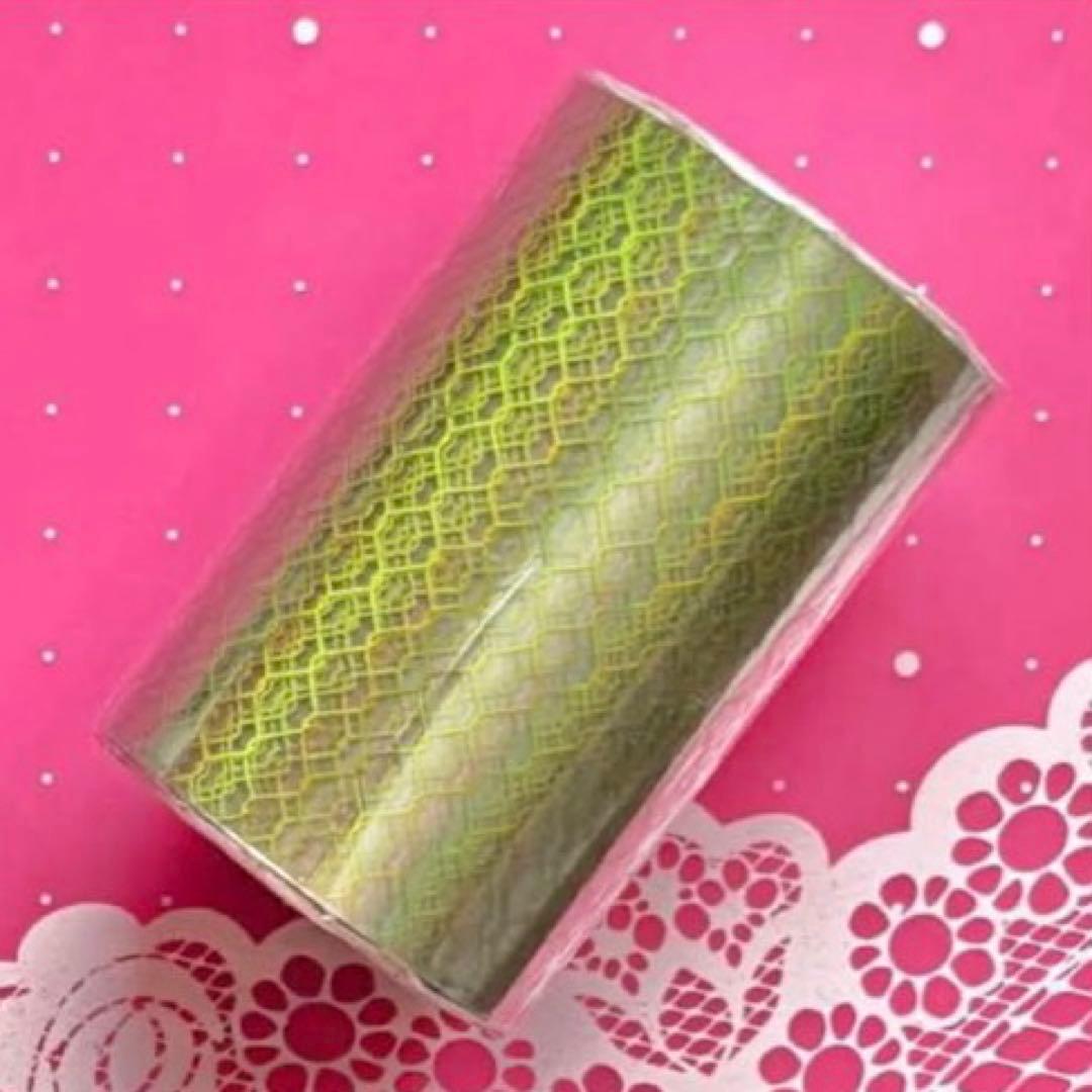 镭射绿 6cm×5m 铁丝网 海外マステ　有刺鉄線　フェンス